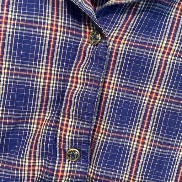 Wrangler full snap button down long sleeve national Patriot embroidered shirt s - Picture 6 of 13